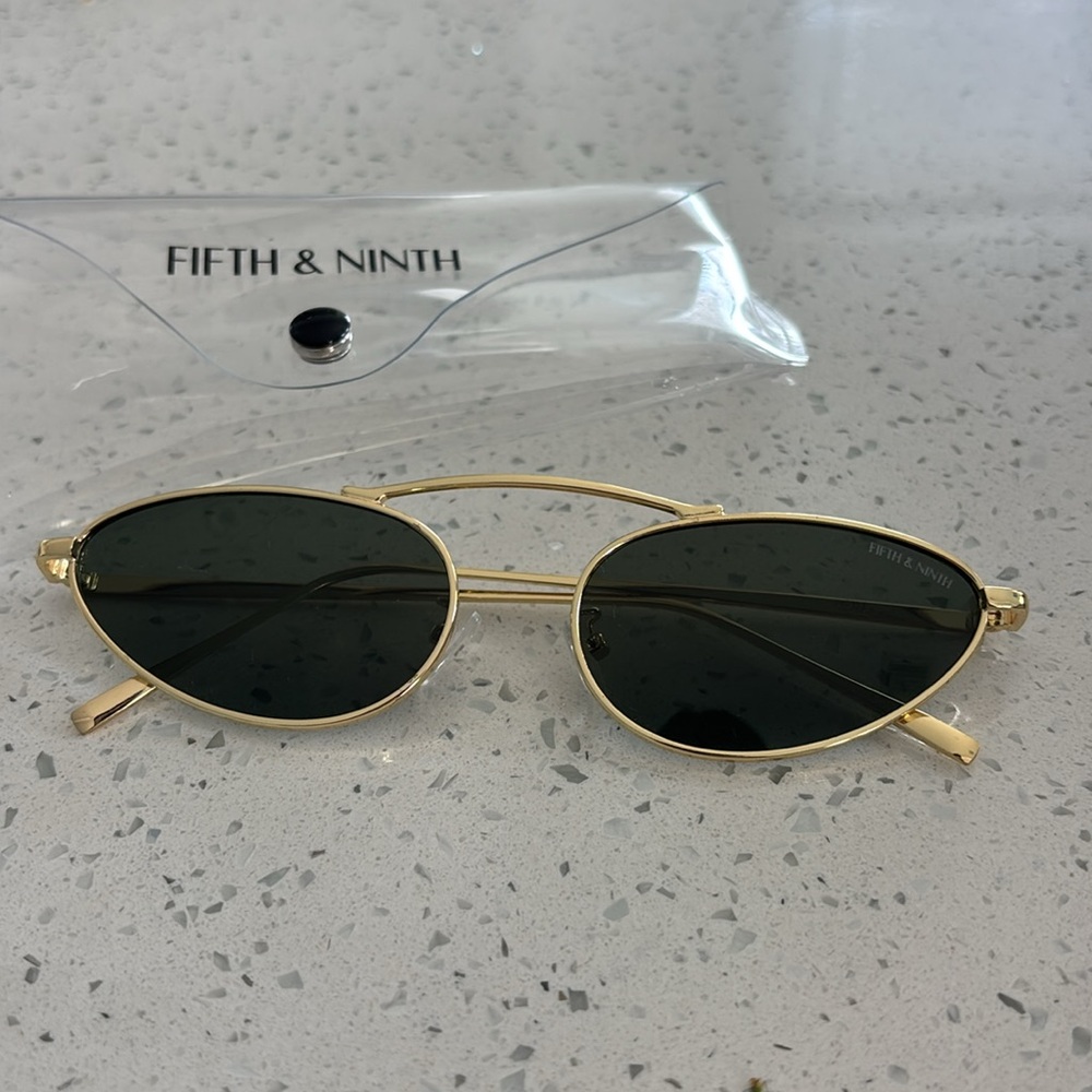Fifth & Ninth Gold Cat-Eye Sunglasses - Picture 2 of 3